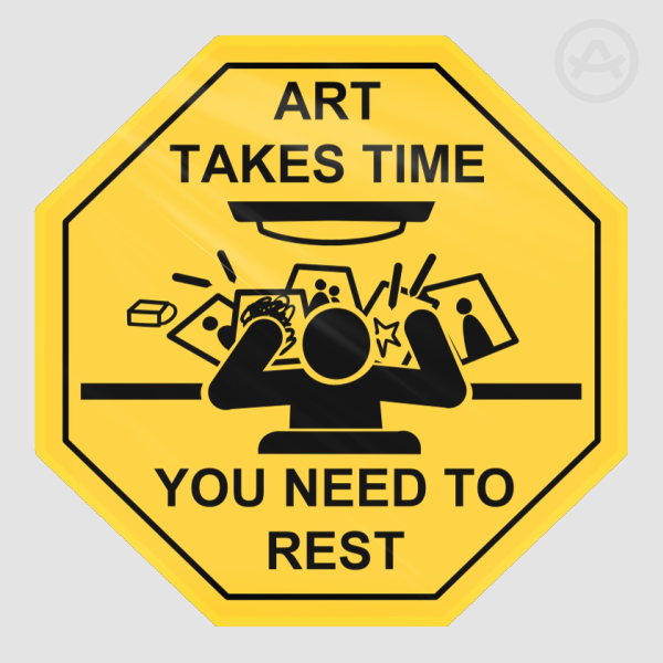 【 Road Signs 】You need to rest, Die-Cut Sticker