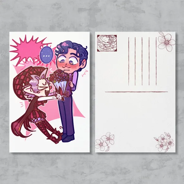 Oleander & Cyrano Postcard [Original Characters]