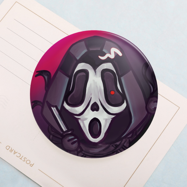 Danny Ghostface Soft Touch Round Badge
