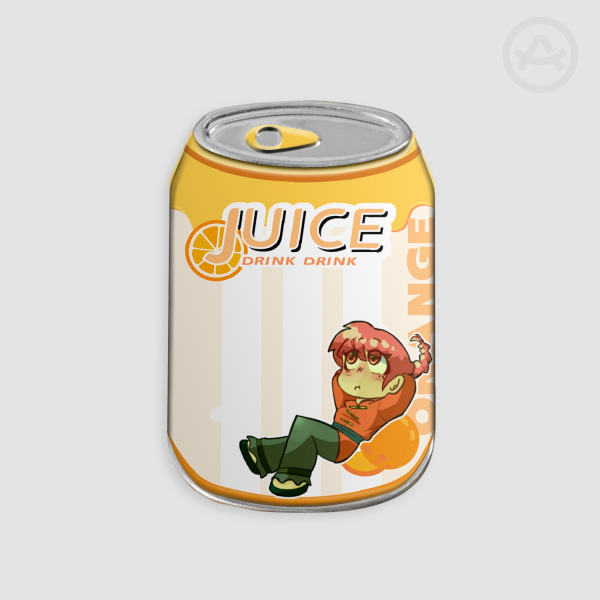 Fem Ranma Canned juice Metal Badge