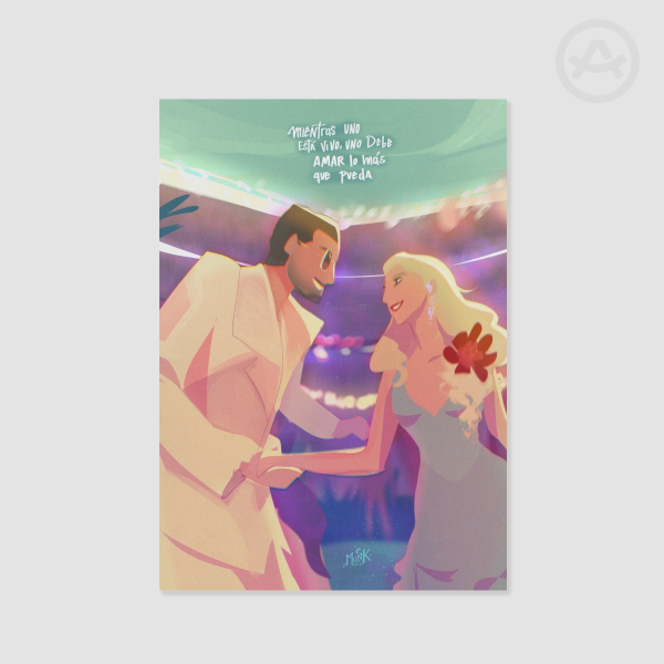 Bad bunny and lady gaga  Poster Printing