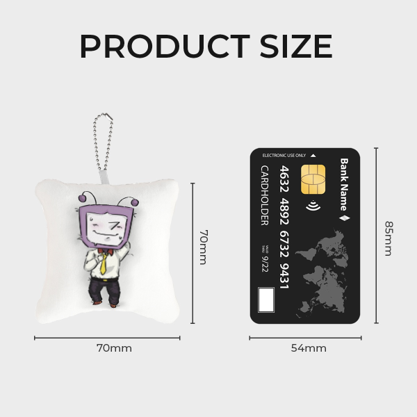 Tenna + Null!Tenna Mini Pillow Keychain