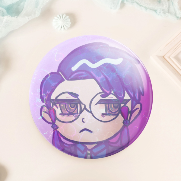 Chibi Corbeau Round Badge
