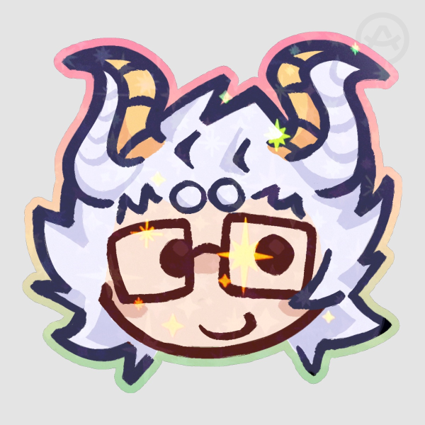 Johan Colored Edge Die Cut Stickers