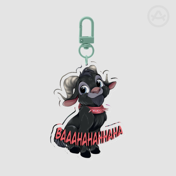 Bahahahah goat- Clear Acrylic Keychains