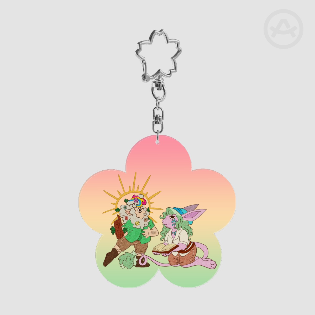 Medieval Merle and Kuo - Colored Acrylic Keychain
