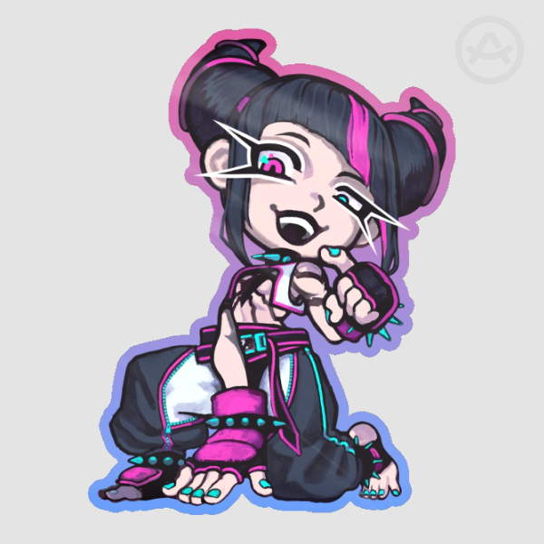 • Street Fighter • Juri Glossy Sticker •