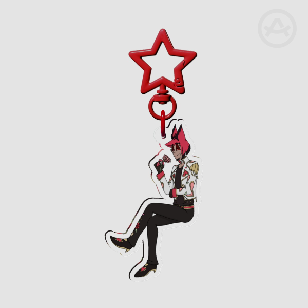 Alastor V-Day Acrylic Keychain