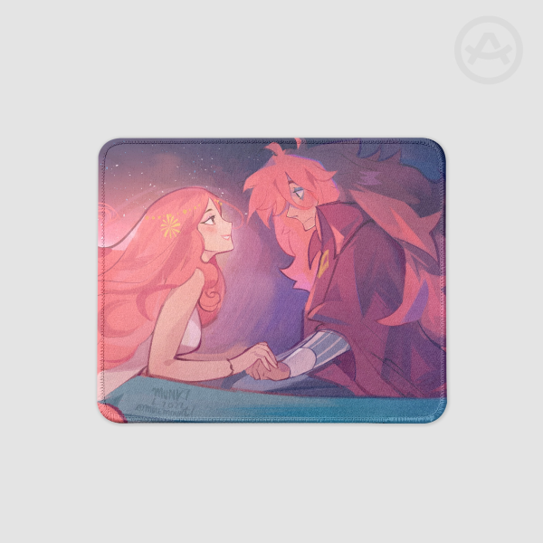 Ponyo Parents Scene Redraw Square Mouse Pad