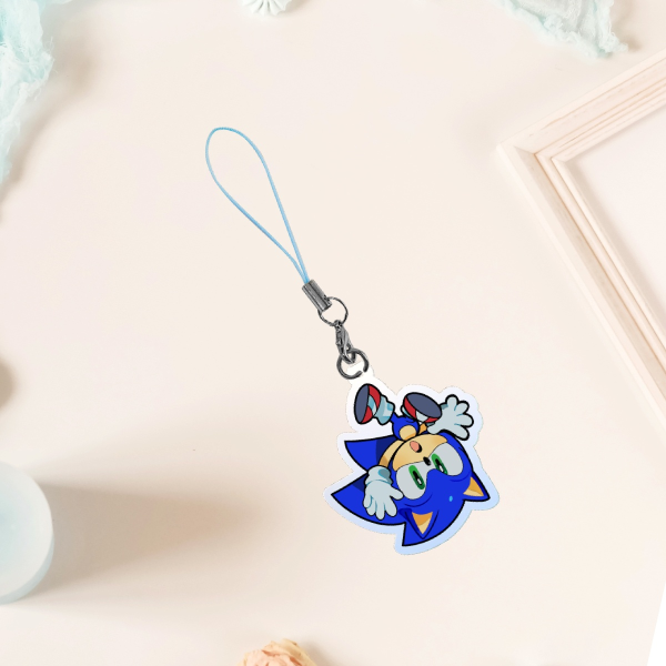Sonic the Hedgehog - cell phone keychain