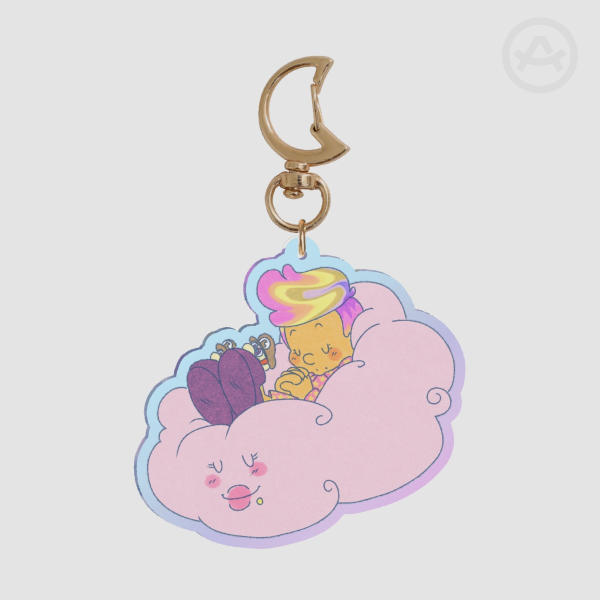 Kemical genius at rest Rainbow Acrylic Keychain