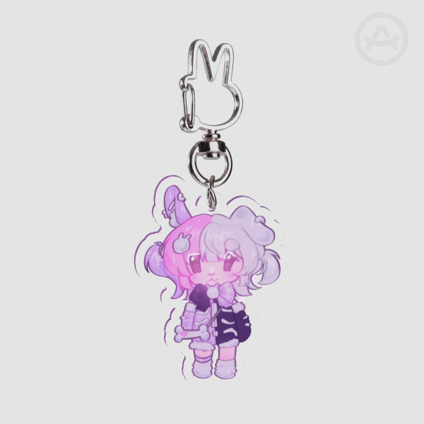 Clear Acrylic Keychains Filunie 5cm