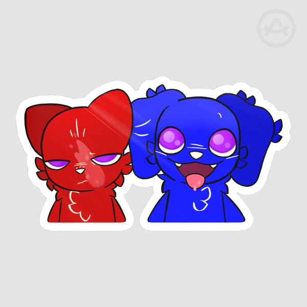 Chaz & Riley Sticker