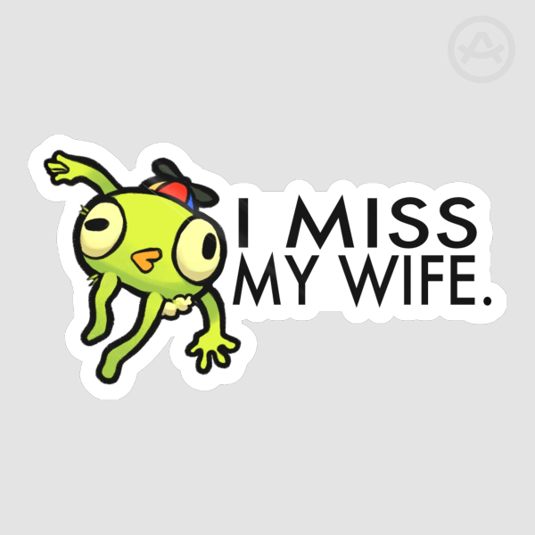 "I Miss My Wife." Bing Bong Sticker (PEAK)