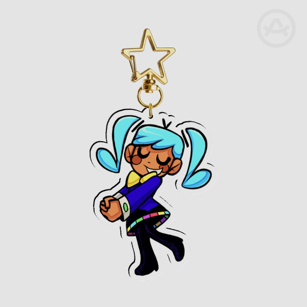 Static Miku Double Sided Keychain (FLAVOR FOLEY)