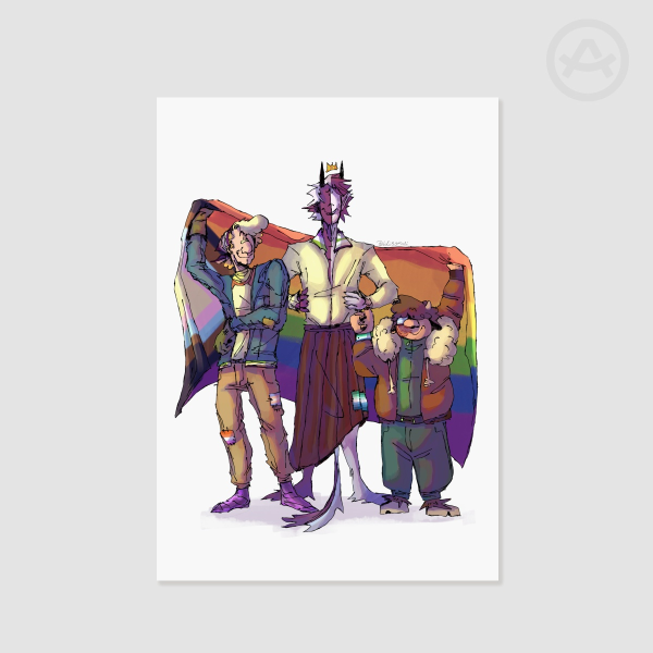 Pride Benchtrio Print
