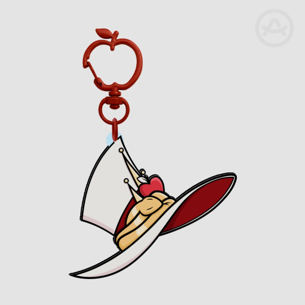 Lucifer's Hat Apple Keychain