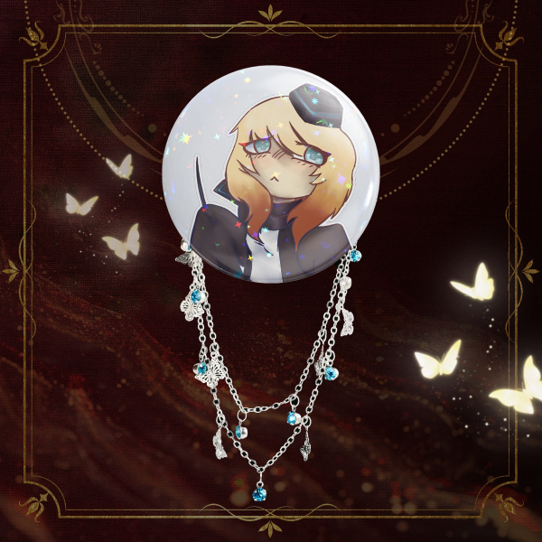 Durin Round Badge With Chains