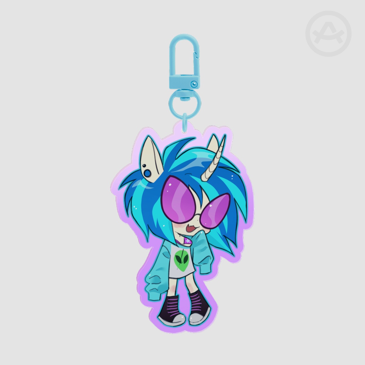 Vinyl Scratch Keychain