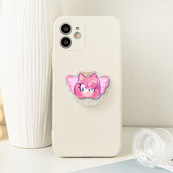 Amy angel Acrylic Airbag Phone Holder - 1.96"(50mm), Clear