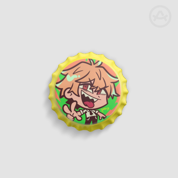 Denji Bottle Cap Badge