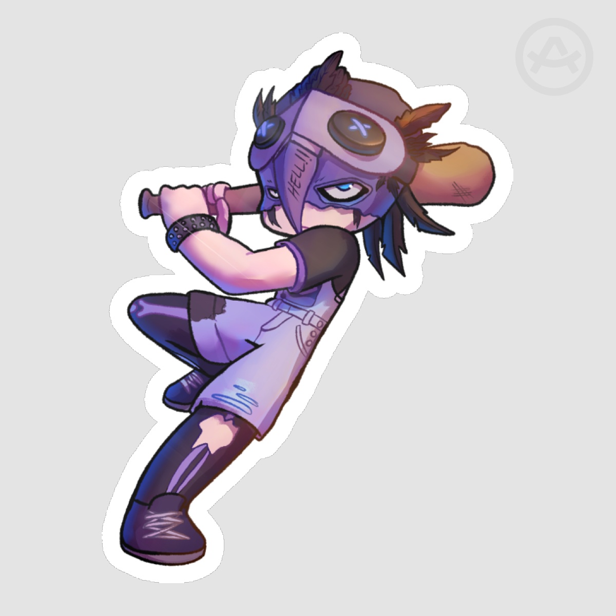 Kat Riot Sticker