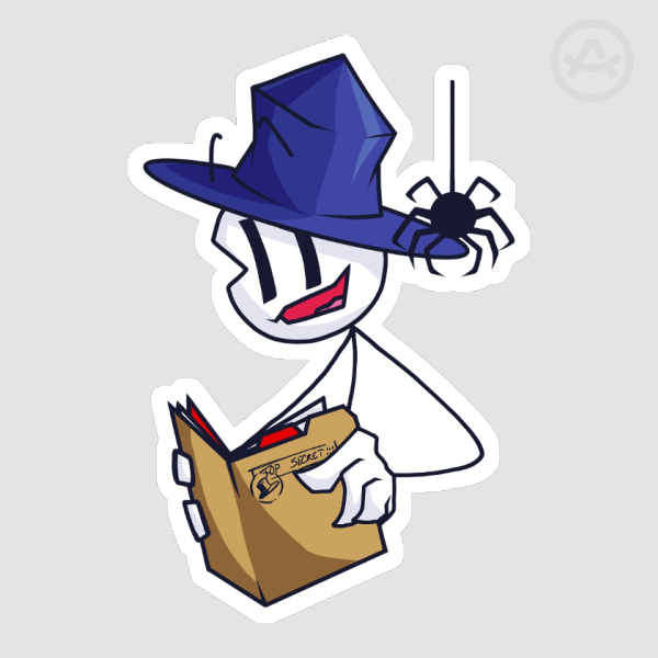 "Hello Mr Spider" - Die Cut Sticker