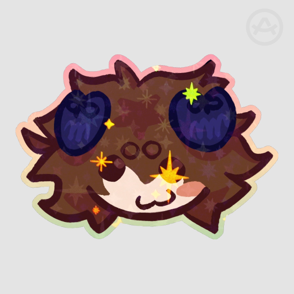 Charlie Colored Edge Die Cut Stickers