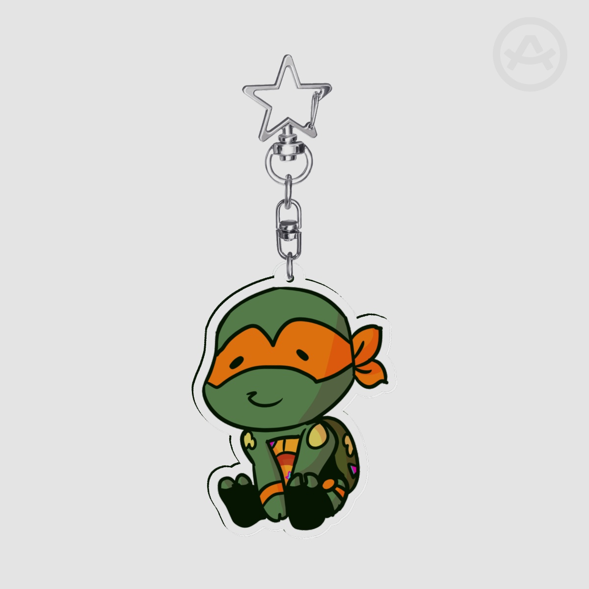 MICHELANGELO ROTTMNT  ACRYLIC KEYCHAIN