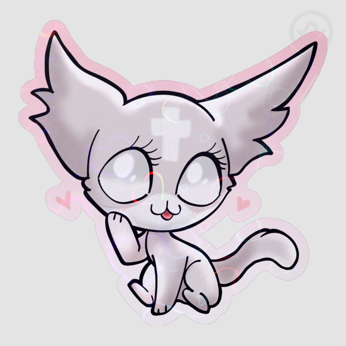 Marshmallow Mewgenics sticker