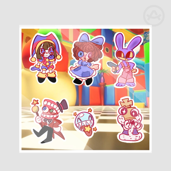 the amazing digital circus Stickers Sheet