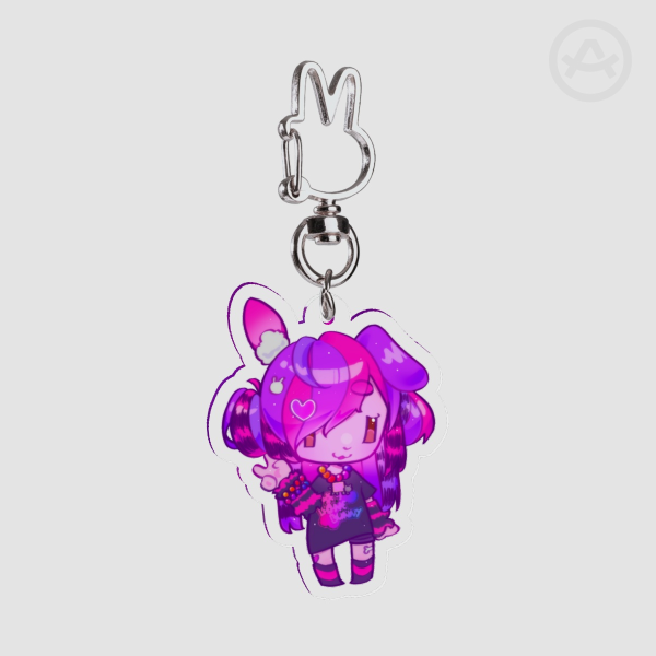 Clear Acrylic Keychains Filunie 5cm