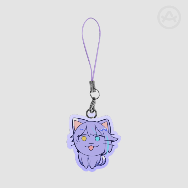 rui (cat)mishiro clear acrylic keychain