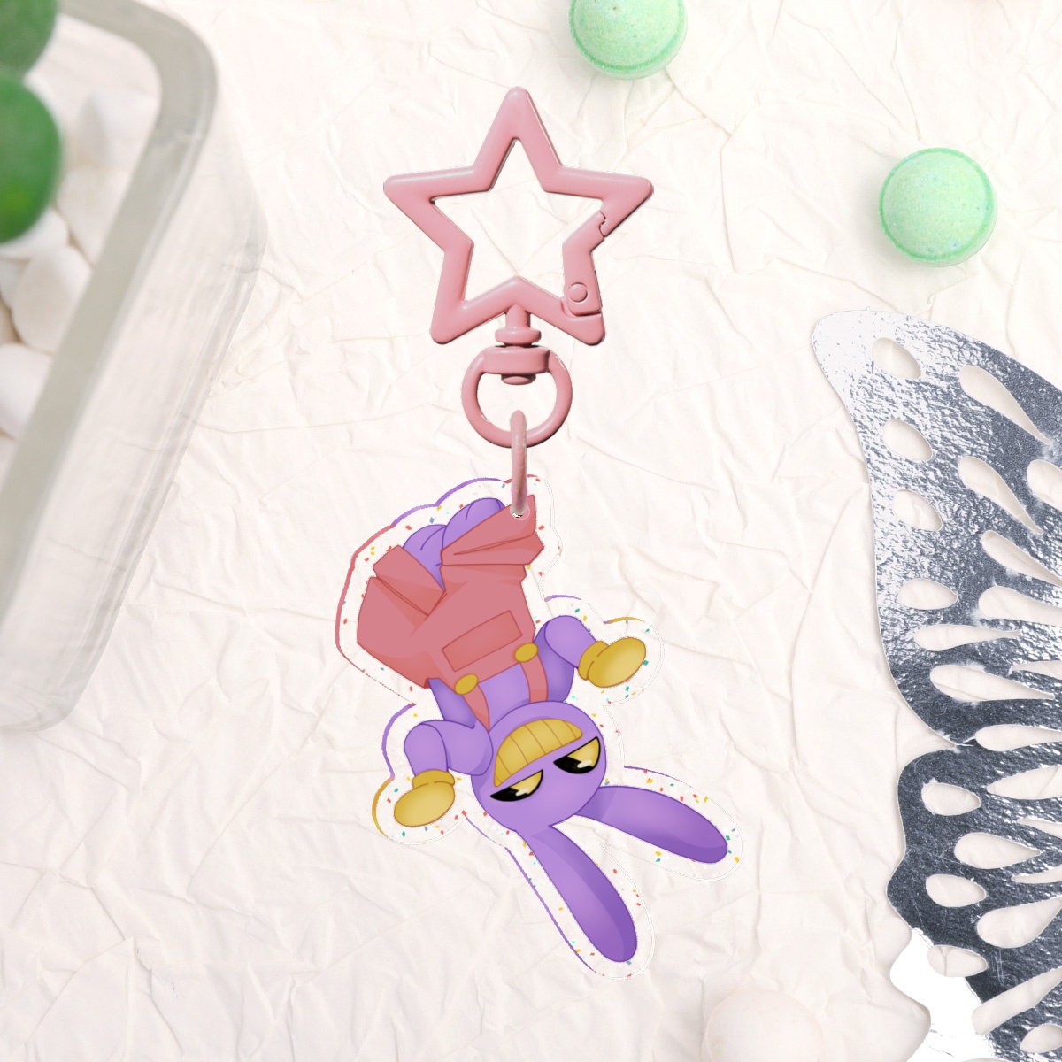 Jax Glitter Keychain