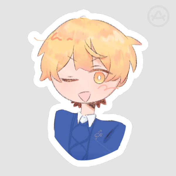 tsukasa tenma die cut sticker