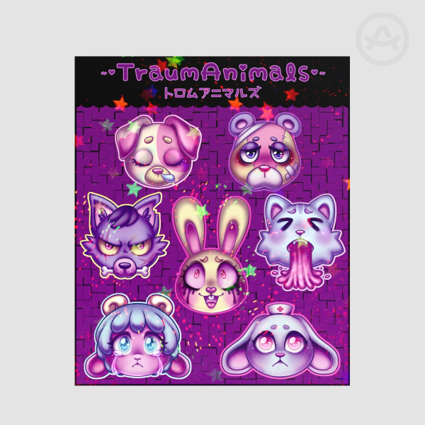 TraumAnimals - Shaded Stickers Sheet