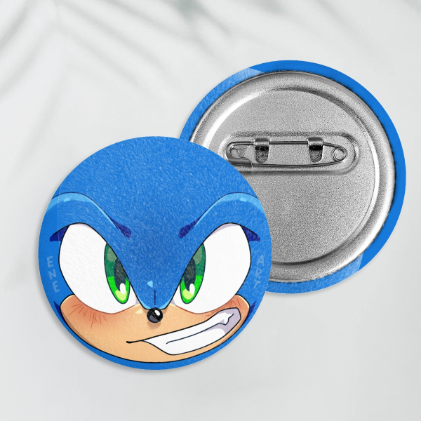 Sonic Face - Plush Badges