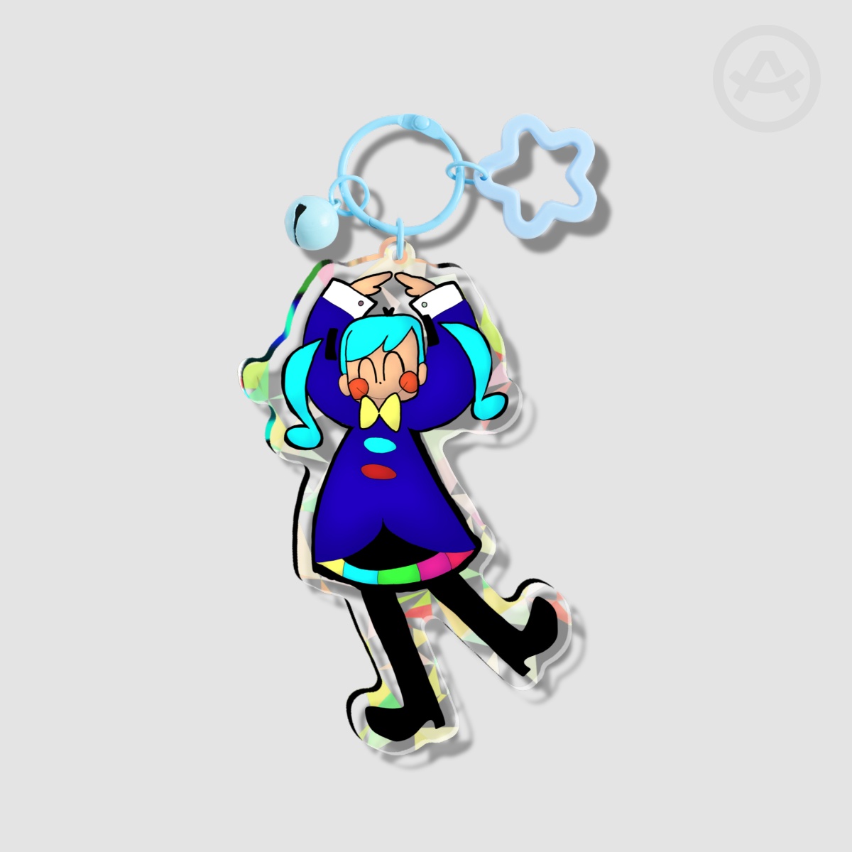 Static Miku Broken Glass Acrylic Keychains