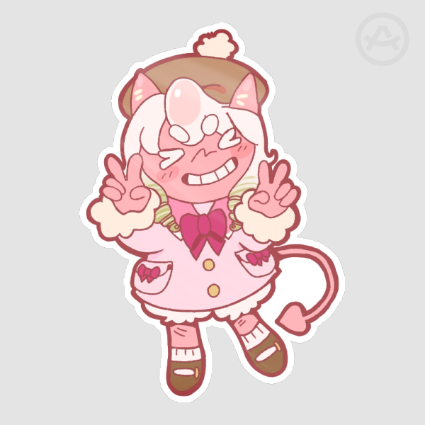 Clecle peace sign sticker