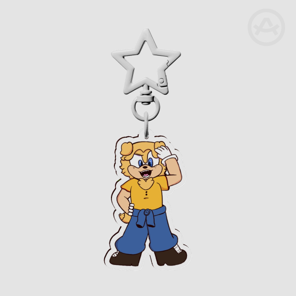Curly the Retriever Keychain (Mouthwashing Fanmade)