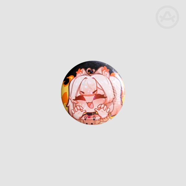 Rawr Button Pin