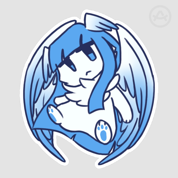 Angel Mascot Sticker