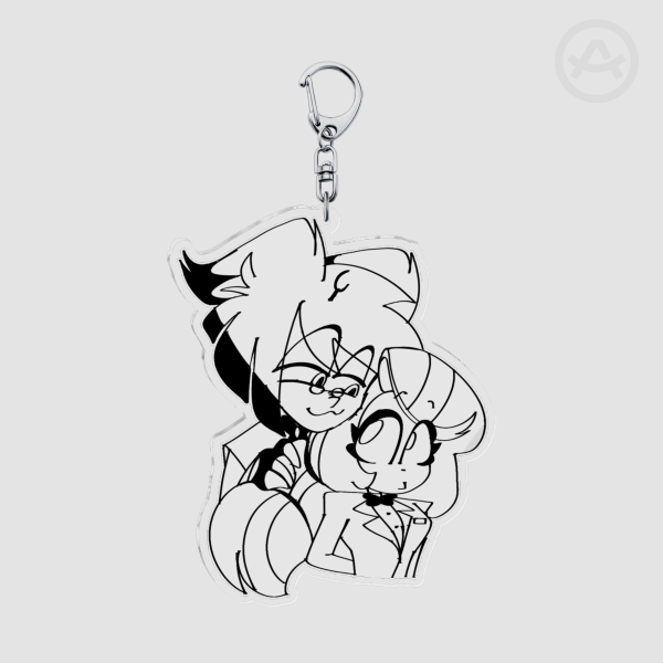 Charlastor / Radiobelle doodle Clear Acrylic Keychain