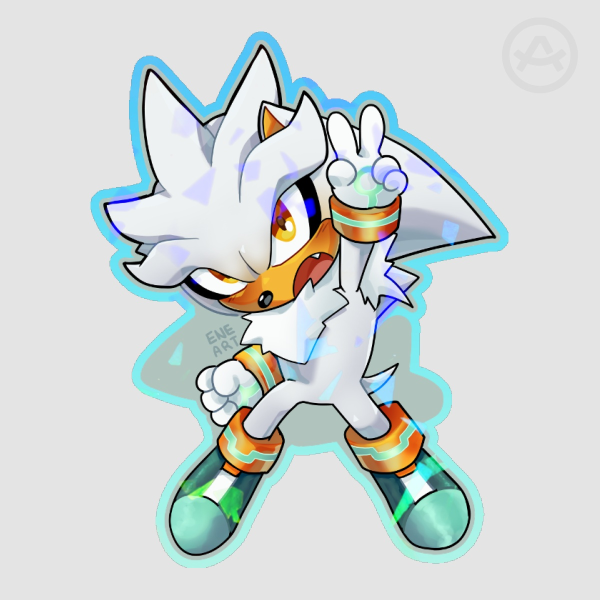 Chibi Silver the Hedgehog - Sticker