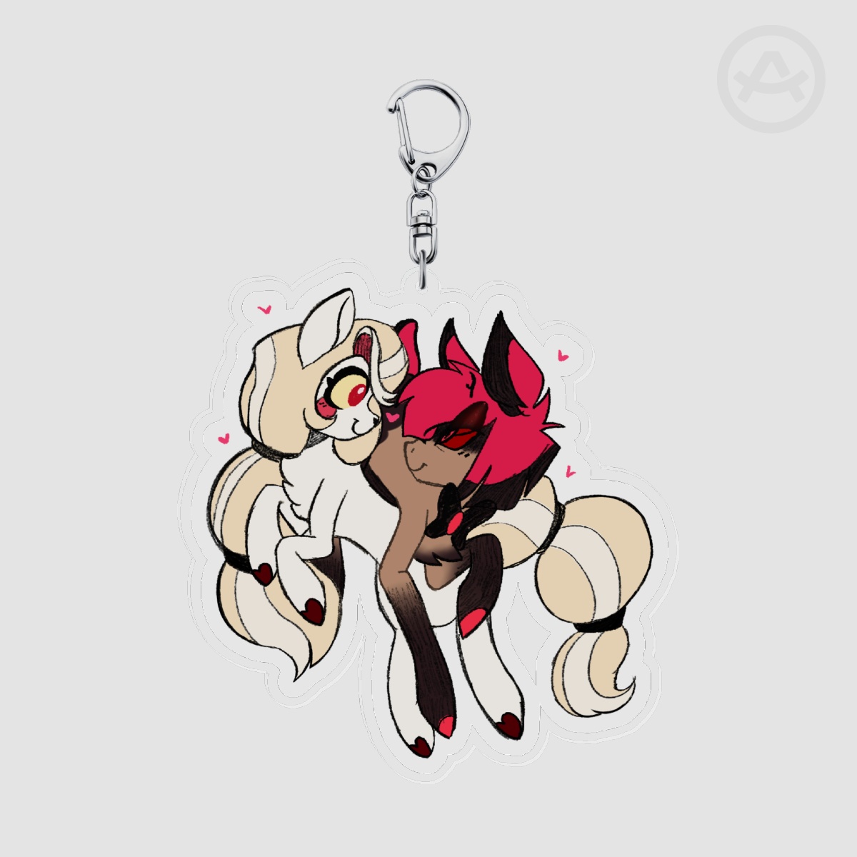 Charlastor / Radiobelle Clear Acrylic Keychain