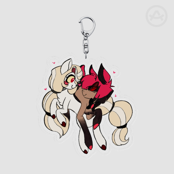 Charlastor / Radiobelle Clear Acrylic Keychain