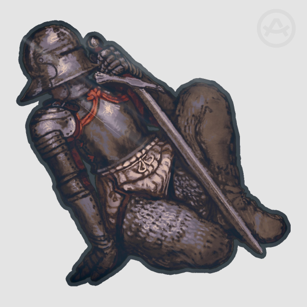 • Oc • Knight Glossy Sticker •