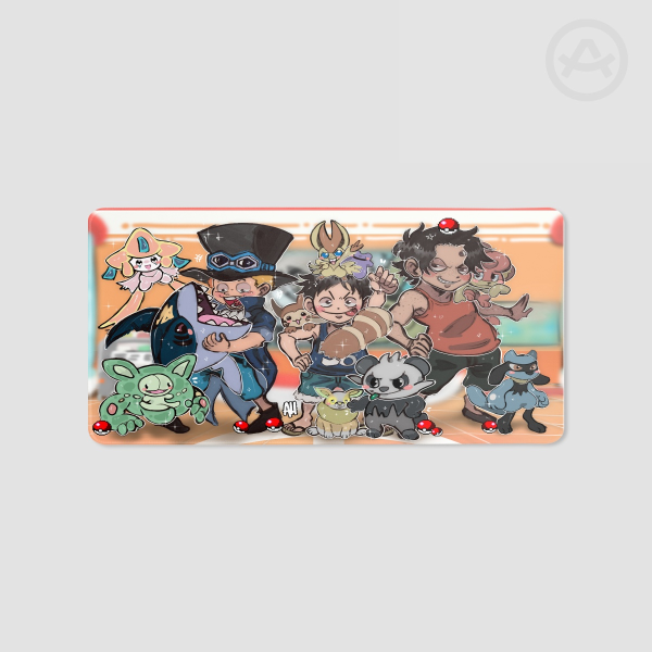 [ONE PIECE & POKEMON CROSSOVER] ASL Trainers In The Making! Desk Pad