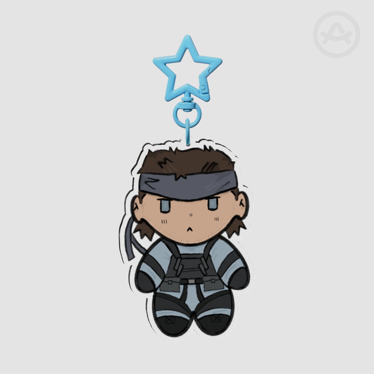 solid snake chibi keychain !