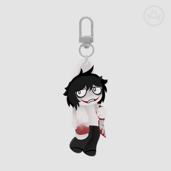 Jeff the Killer lineless charm